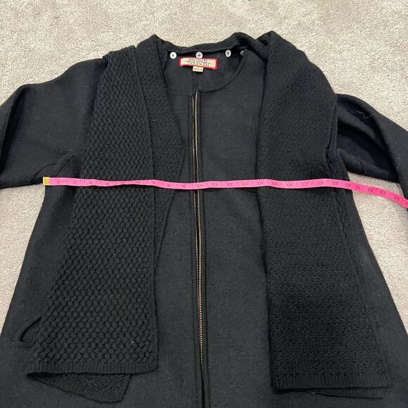 Beyond Threads Womens Alpaca Wool Black Full Zip Coat Size Small Great Condition - Picture 9 of 9